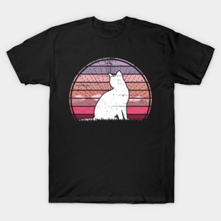 Cute Cat Sunset T-Shirt